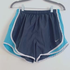 Womens Nike Shorts Athletic Wear Teal & Gray, Size Medium